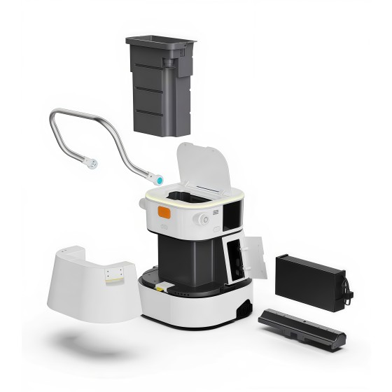 Commercial cleaning robot vacuum cleaning mop with replaceable water tank