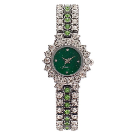 Women's Crystal Watch – Colorful Diamond Quartz Bracelet Watch